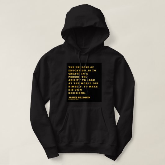 Geweldige cadeautjes voor James Baldwin Hoodie (Design voorkant)