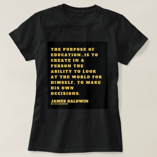 Geweldige cadeautjes voor James Baldwin T-shirt (Design voorkant)