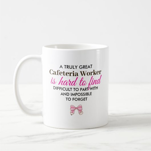 Geweldige Cafetariamedewerker Gepersonaliseerd Naa Koffiemok (Links)