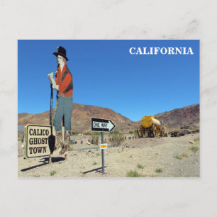 Geweldige Calico Ghost Town Briefkaart! Briefkaart