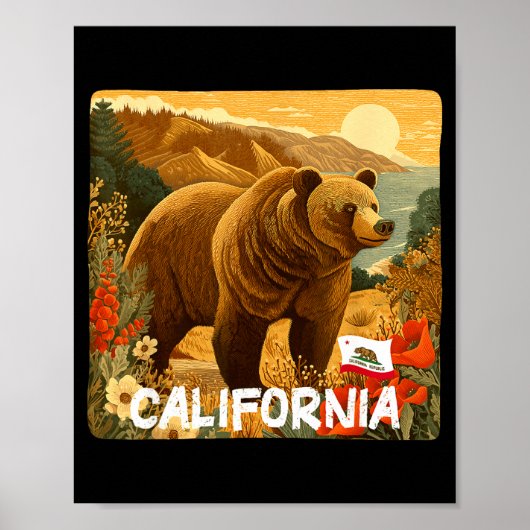 Geweldige california beer in de natuur afbeelding  poster (Voorkant)