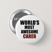 Geweldige CARER design Ronde Button 5,7 Cm (Voorkant /achterkant)