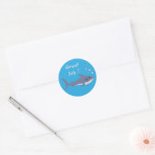 Geweldige Cartoon Shark Blue Reward Stickers (Envelop)