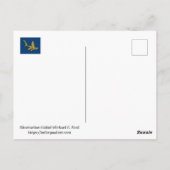 Geweldige Cartoon Shark Briefkaart (Achterkant)