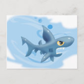 Geweldige Cartoon Shark Briefkaart (Voorkant)