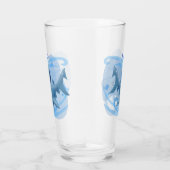 Geweldige Cartoon Shark Glas (Rechts)