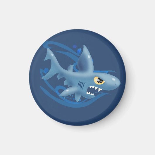 Geweldige Cartoon Shark Magneet (Voorkant)
