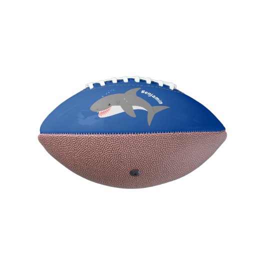 Geweldige cartoon voor witte haai american football (Gedraaid 270)