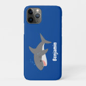 Geweldige cartoon voor witte haai Case-Mate iPhone case (Achterkant)