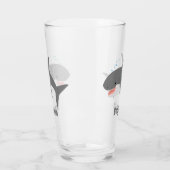 Geweldige cartoon voor witte haai glas (Links)
