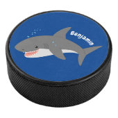 Geweldige cartoon voor witte haai hockey puck (3/4)