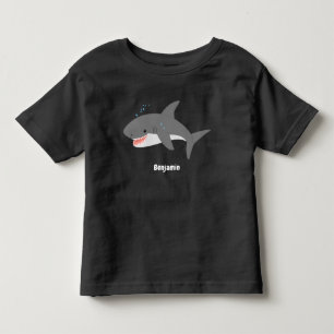Geweldige cartoon voor witte haai kinder shirts