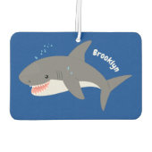 Geweldige cartoon voor witte haai luchtverfrisser (Achterkant)