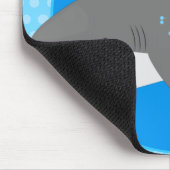 Geweldige cartoon voor witte haai muismat (Hoek)