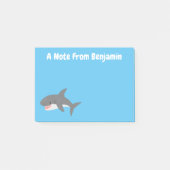 Geweldige cartoon voor witte haai post-it® notes (Voorkant)
