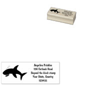 Geweldige cartoon voor witte haai rubberstempel (Gestempeld)