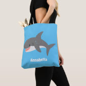 Geweldige cartoon voor witte haai tote bag (Dichtbij)