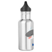 Geweldige cartoon voor witte haai waterfles  (Links)