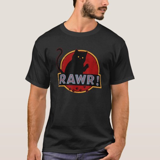 Geweldige Cat Rawr T-shirt (Voorkant)