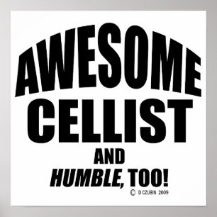 Geweldige Cellist Poster