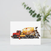 Geweldige cementtruck 6 briefkaart (Staand voorkant)