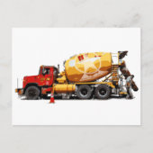 Geweldige cementtruck 6 briefkaart (Voorkant)