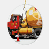 Geweldige cementtruck 6 keramisch ornament (Links)