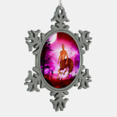 Geweldige centrum tin sneeuwvlok ornament (Links)