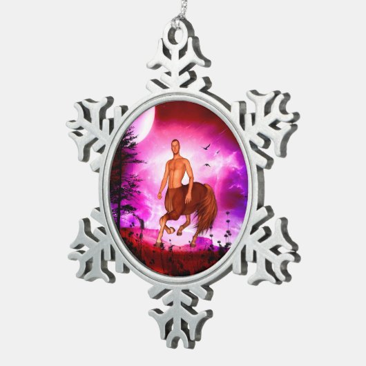 Geweldige centrum tin sneeuwvlok ornament (Rechts)