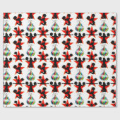 GEWELDIGE CHEERLEADEREND KERSTONTWERP CADEAUPAPIER (Vlak)