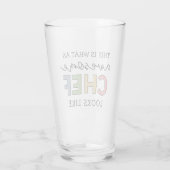 Geweldige Chef Gifts | Beste Chef Ever Funny Gift Glas (Achterkant)