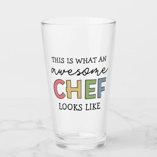 Geweldige Chef Gifts | Beste Chef Ever Funny Gift Glas (Voorkant)