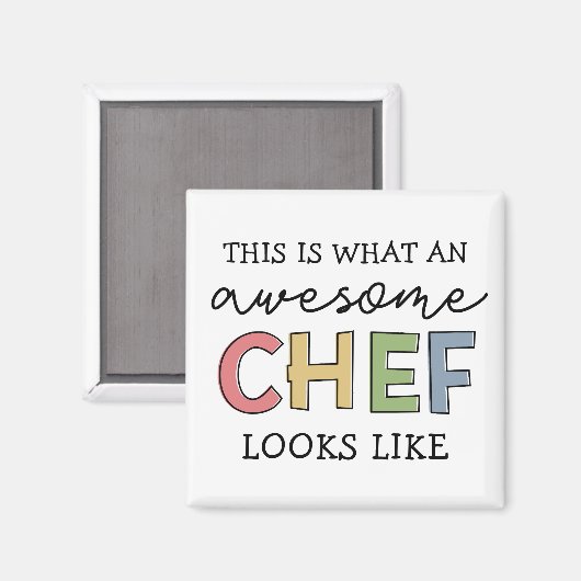 Geweldige Chef Gifts | Beste Chef Ever Funny Gift Magneet (Voorkant / Achterkant)