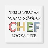 Geweldige Chef Gifts | Beste Chef Ever Funny Gift Magneet (Voorkant)