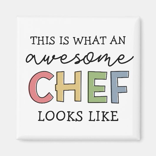 Geweldige Chef Gifts | Beste Chef Ever Funny Gift Magneet (Voorkant)