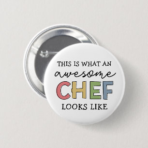 Geweldige Chef Gifts   Beste Chef Ever Funny Gift Ronde Button 5,7 Cm
