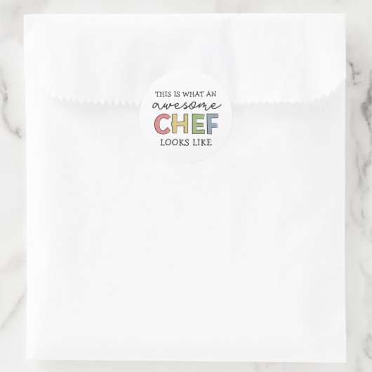 Geweldige Chef Gifts | Beste Chef Ever Funny Gift Ronde Sticker (Tas)