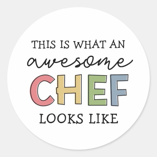 Geweldige Chef Gifts | Beste Chef Ever Funny Gift Ronde Sticker (Voorkant)