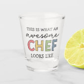 Geweldige Chef Gifts | Beste Chef Ever Funny Gift Shot Glas (Voorkant)