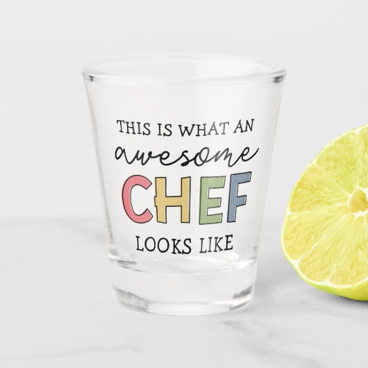 Geweldige Chef Gifts | Beste Chef Ever Funny Gift Shot Glas (Voorkant)