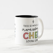 Geweldige Chef Gifts | Beste Chef Ever Funny Gift Tweekleurige Koffiemok (Voorkant rechts)