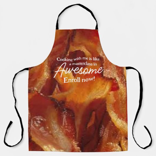 Geweldige Chef Meme Schort - Aanpasbaar Kookcadeau (Voorkant)