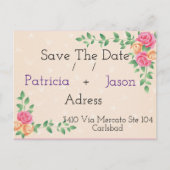 geweldige chic design met de datum aankondigingskaart (Voorkant)