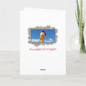 Geweldige Chicken Christmas Kaart! Feestdagen Kaart (Achterkant)