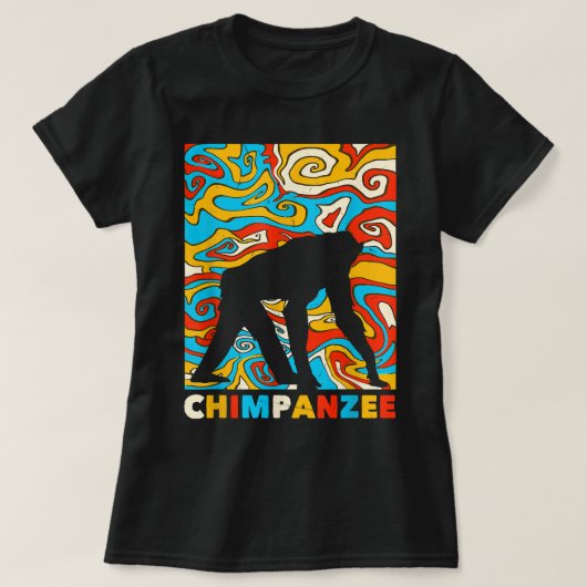 Geweldige chimpansee ontwerp aap kostuum t-shirt (Design voorkant)