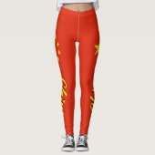 Geweldige Chinese vlag Leggings (Voorkant)