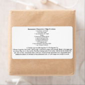 Geweldige chocolade Chip Cookie REcipe Etiket (Insitu)