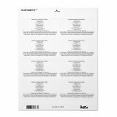 Geweldige chocolade Chip Cookie REcipe Etiket (Full Sheet)