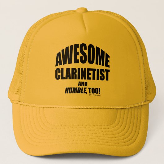 Geweldige Clarinetist Trucker Pet (Voorkant)