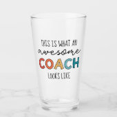 Geweldige coach | Beste coach ooit | Funny Coach G Glas (Voorkant)